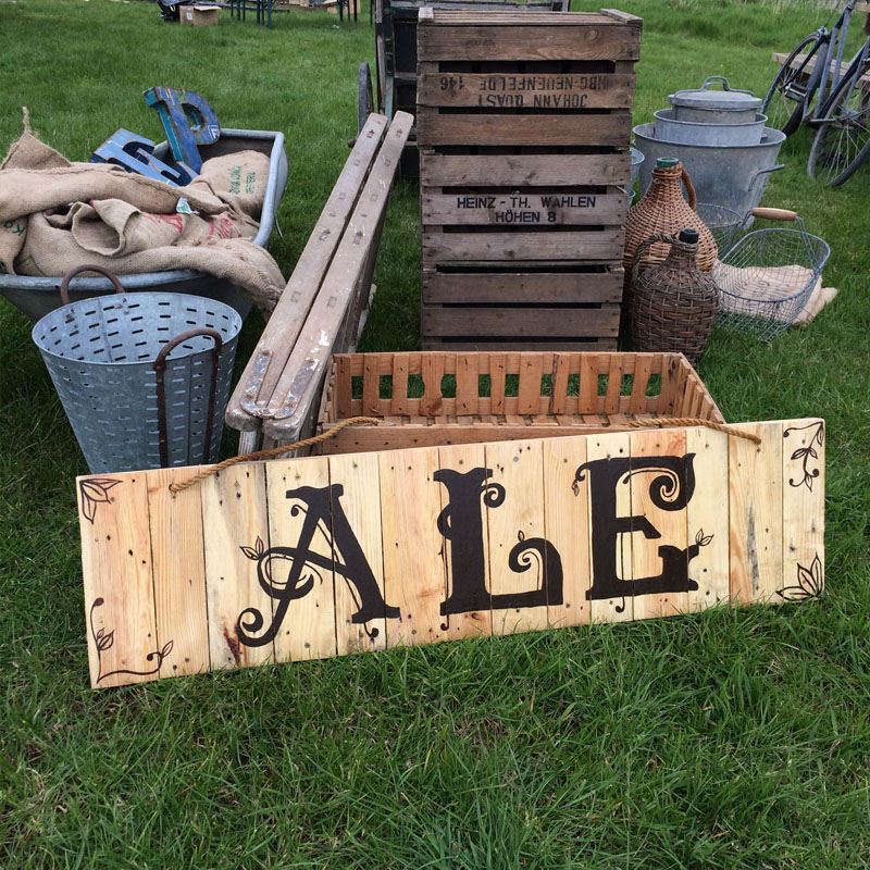 FOR SALE Rustic Ale Sign